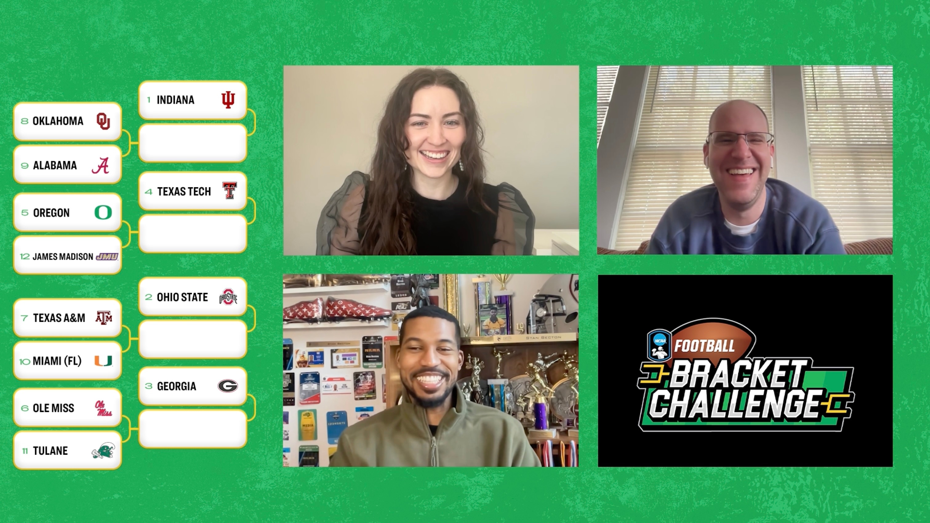 krikya89.com staff analyzes how the nation is picking the CFP in the College Football Bracket Challenge